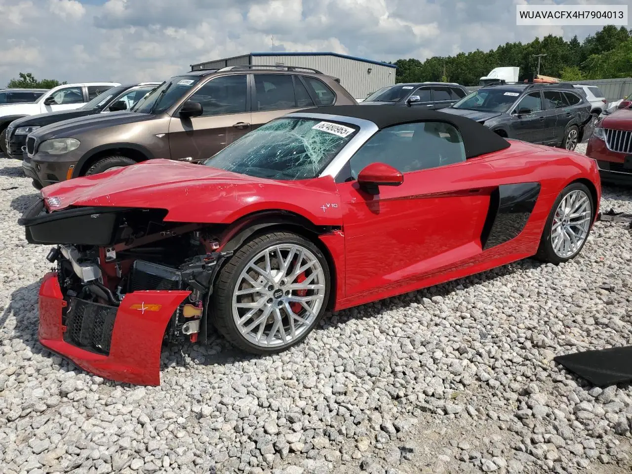 2017 Audi R8 Spyder VIN: WUAVACFX4H7904013 Lot: 62480965