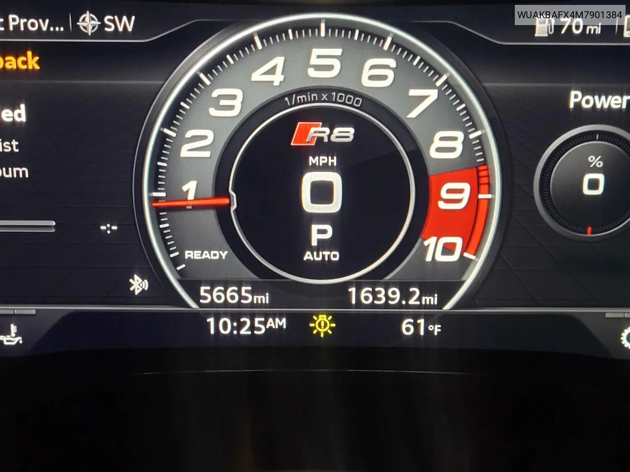 2021 Audi R8 VIN: WUAKBAFX4M7901384 Lot: 63407995