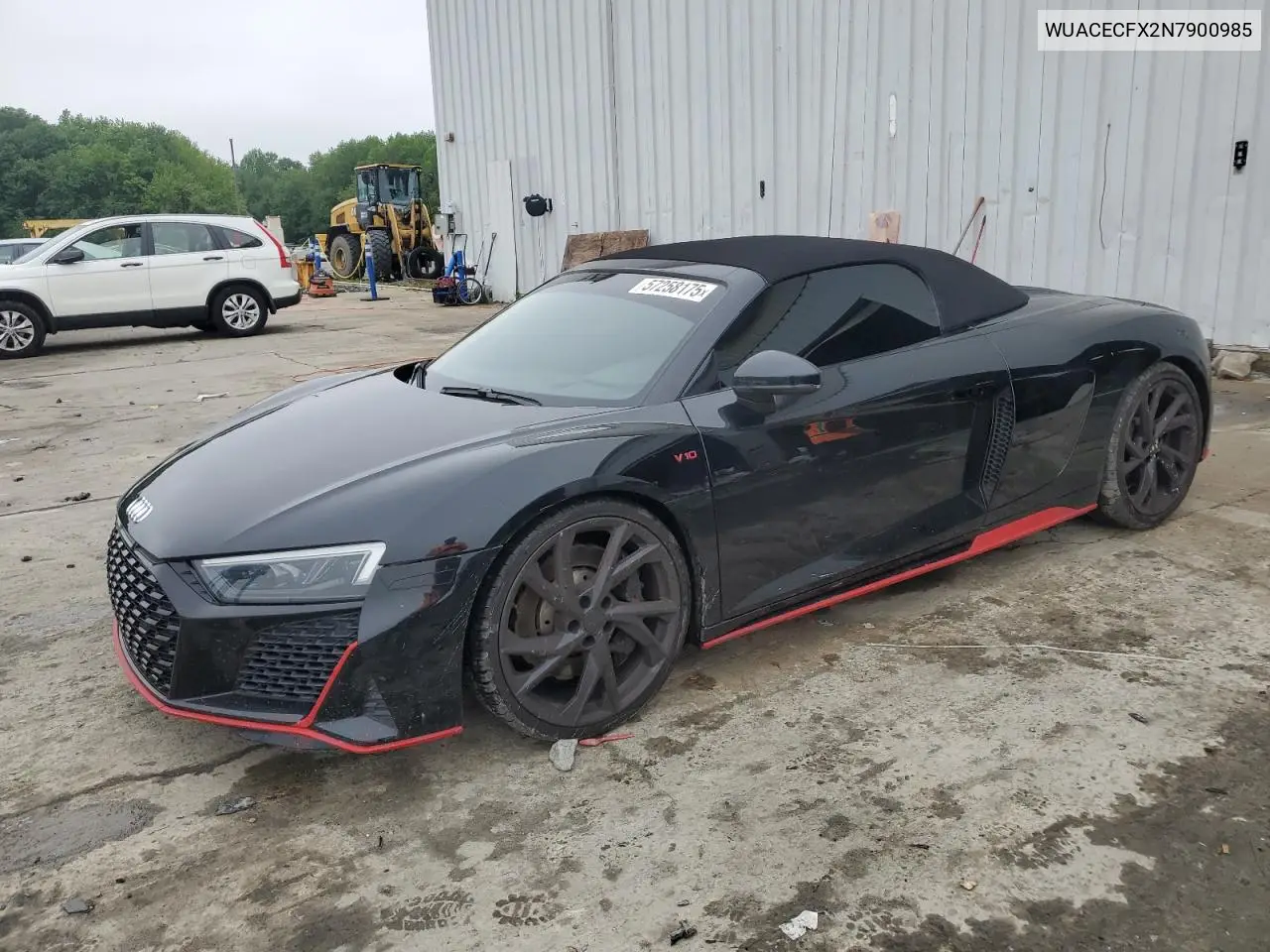 2022 Audi R8 VIN: WUACECFX2N7900985 Lot: 57258175