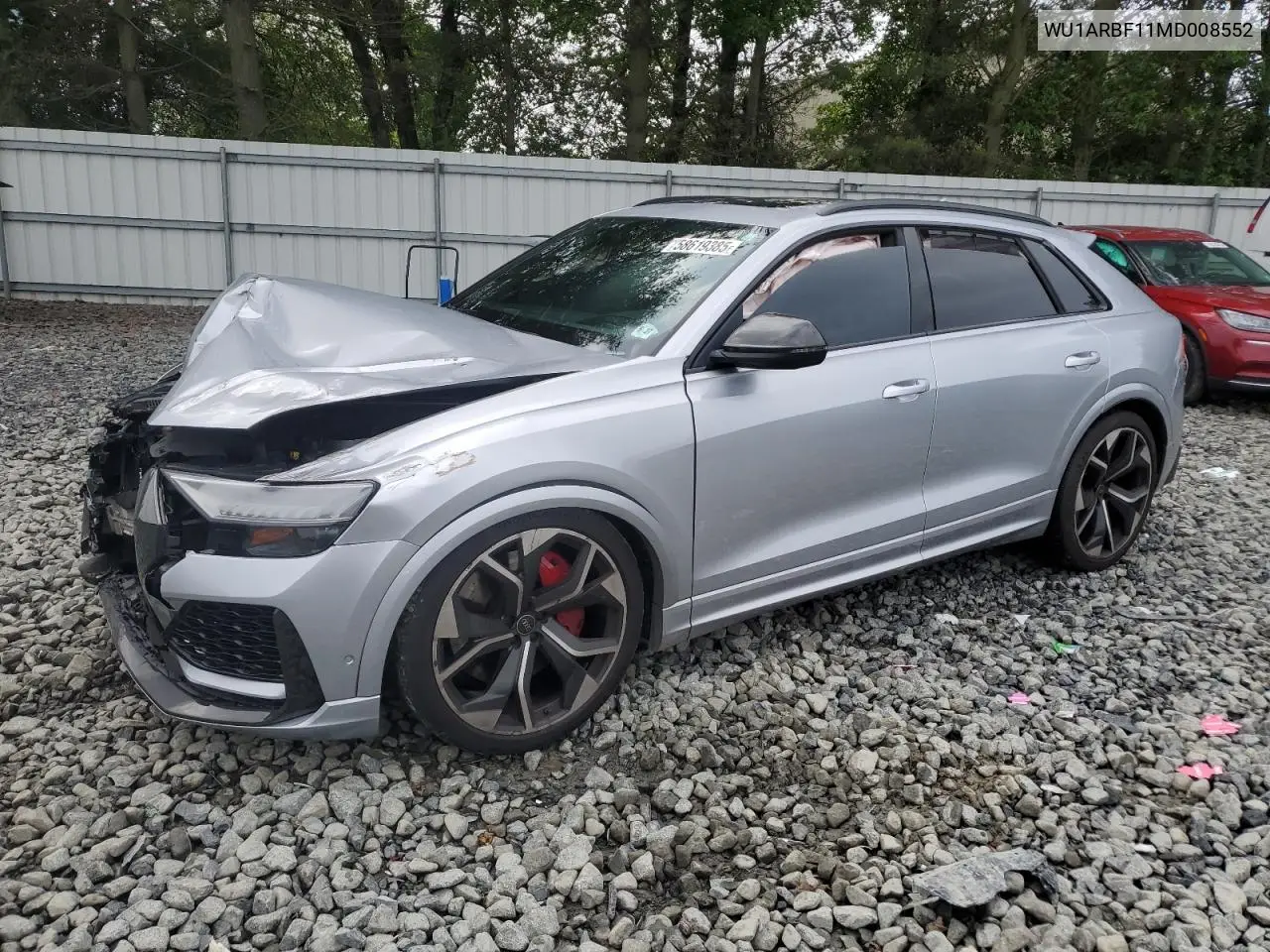 2021 Audi Rs Q8 VIN: WU1ARBF11MD008552 Lot: 58619385