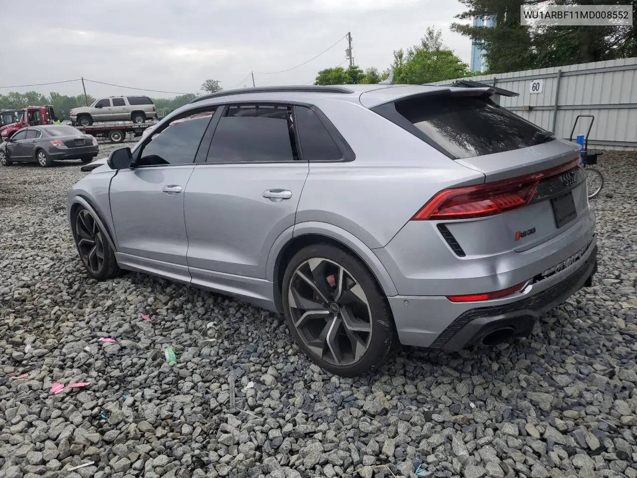 2021 Audi Rs Q8 VIN: WU1ARBF11MD008552 Lot: 58619385