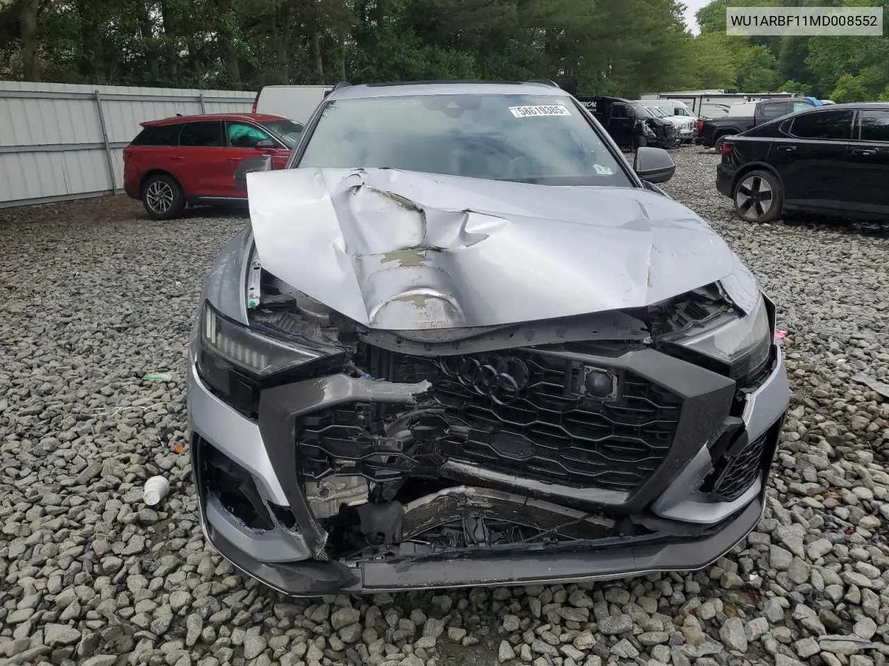 2021 Audi Rs Q8 VIN: WU1ARBF11MD008552 Lot: 58619385
