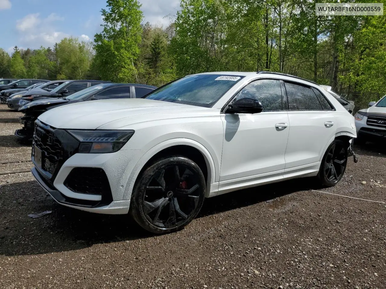 2022 Audi Rs Q8 VIN: WU1ARBF16ND000559 Lot: 55792955