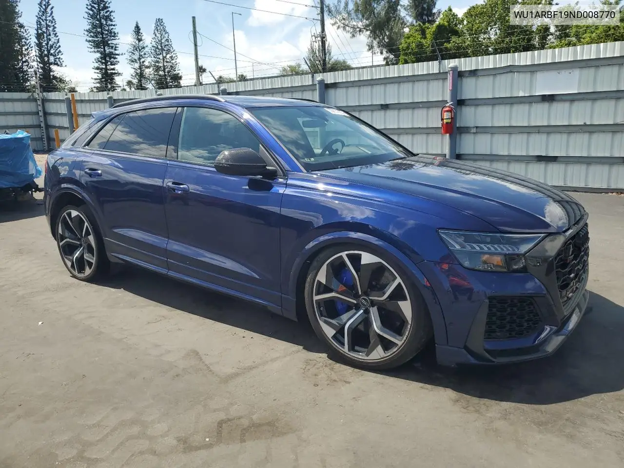 2022 Audi Rs Q8 VIN: WU1ARBF19ND008770 Lot: 55914865