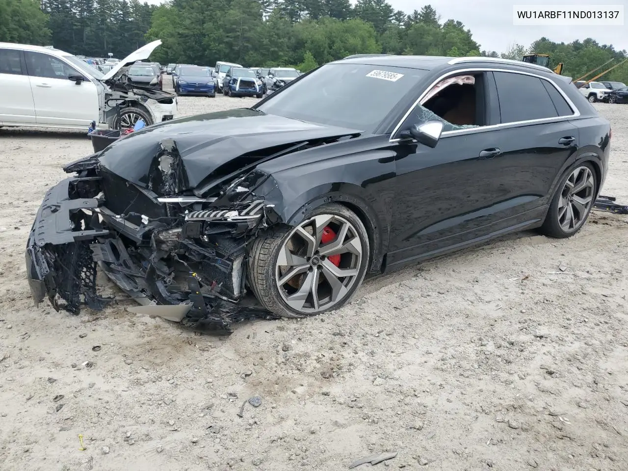 2022 Audi Rs Q8 VIN: WU1ARBF11ND013137 Lot: 59679585