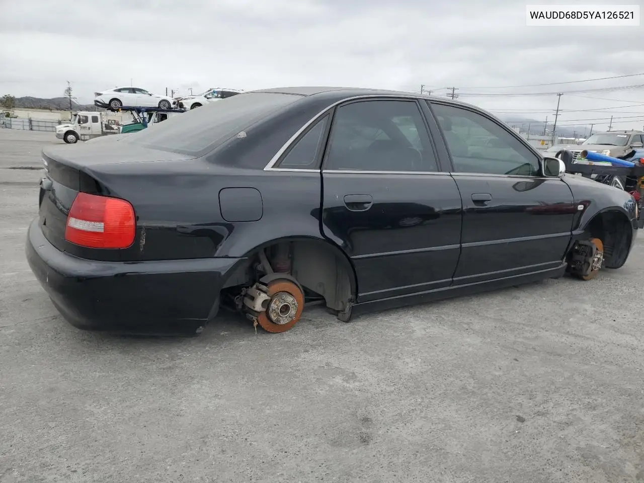 2000 Audi S4 2.7 Quattro VIN: WAUDD68D5YA126521 Lot: 53467815