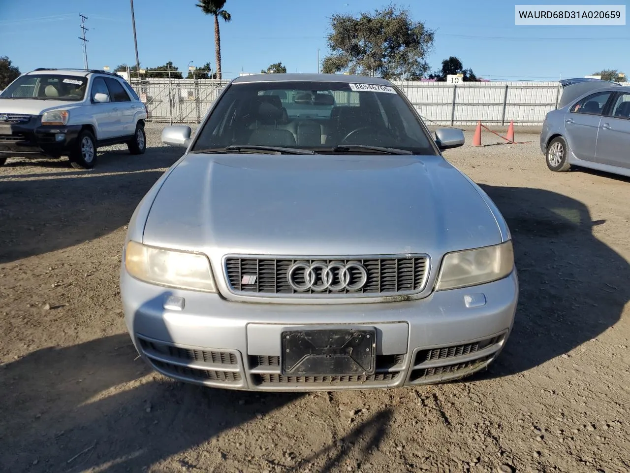 2001 Audi S4 2.7 Quattro VIN: WAURD68D31A020659 Lot: 88546765