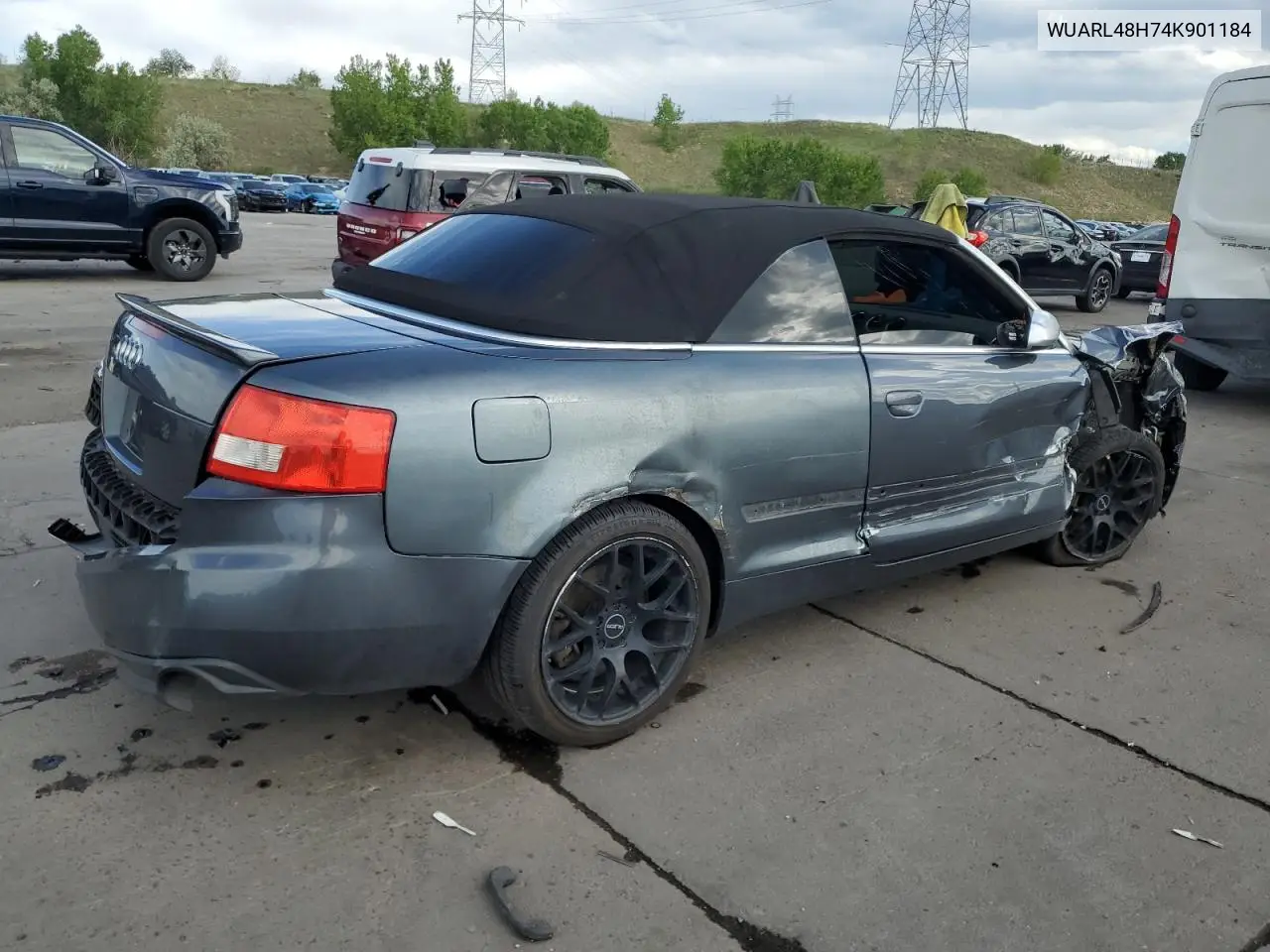 2004 Audi S4 Quattro Cabriolet VIN: WUARL48H74K901184 Lot: 58092545
