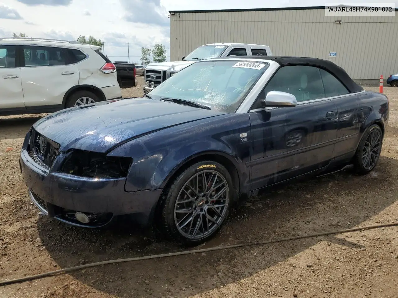 2004 Audi S4 Quattro Cabriolet VIN: WUARL48H74K901072 Lot: 59365865