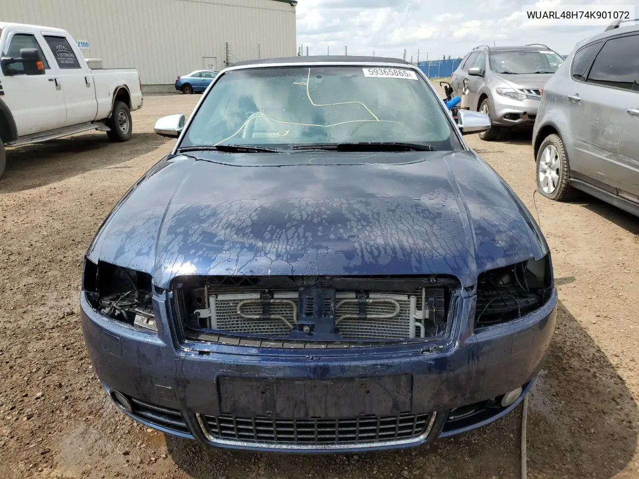 2004 Audi S4 Quattro Cabriolet VIN: WUARL48H74K901072 Lot: 59365865