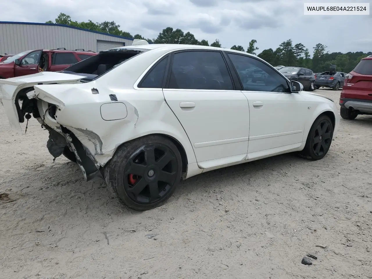 2004 Audi S4 VIN: WAUPL68E04A221524 Lot: 59434445