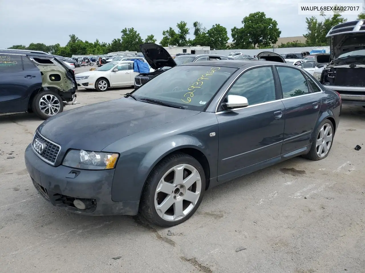 2004 Audi S4 VIN: WAUPL68EX4A027017 Lot: 62939925