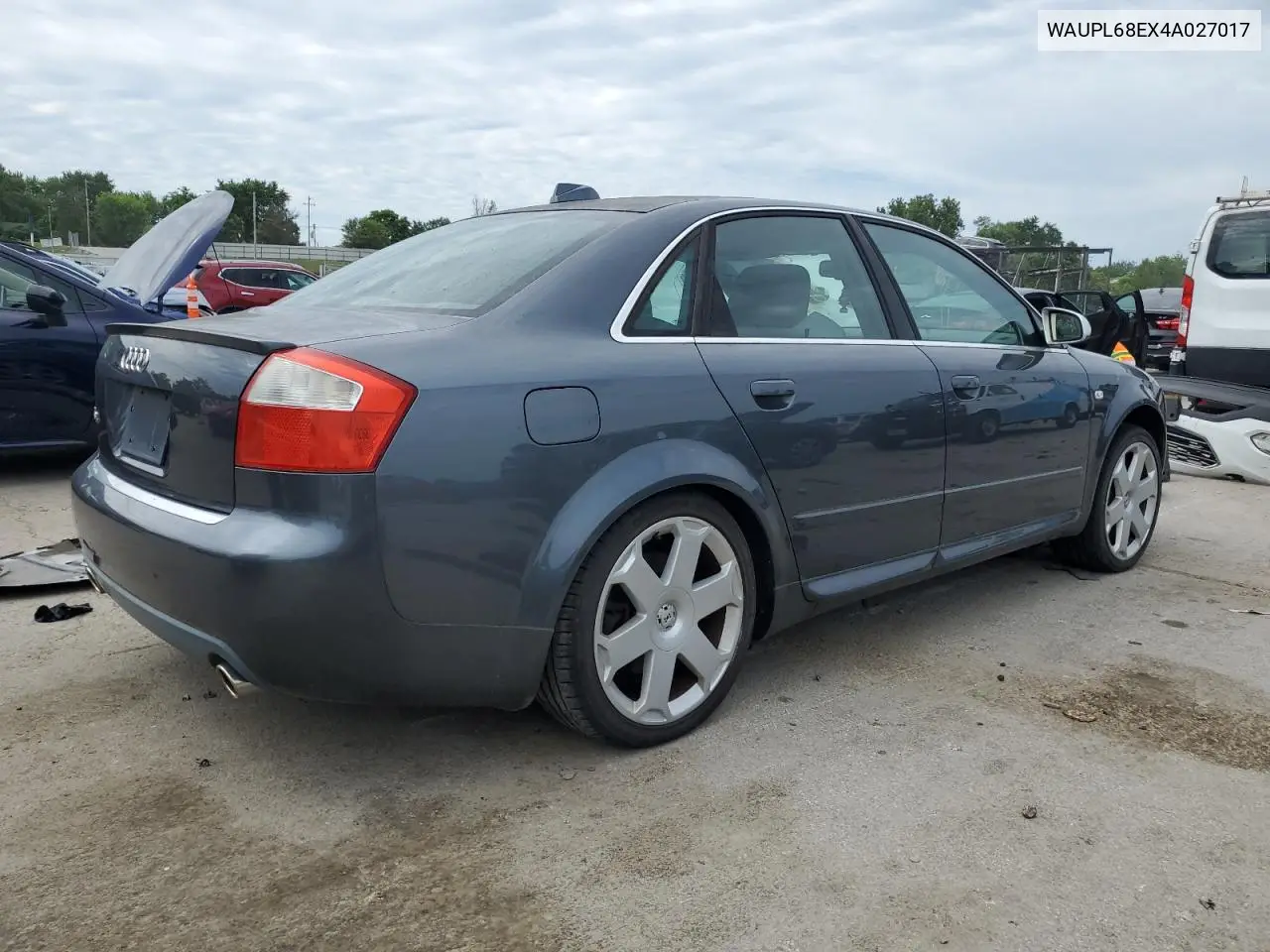 2004 Audi S4 VIN: WAUPL68EX4A027017 Lot: 62939925
