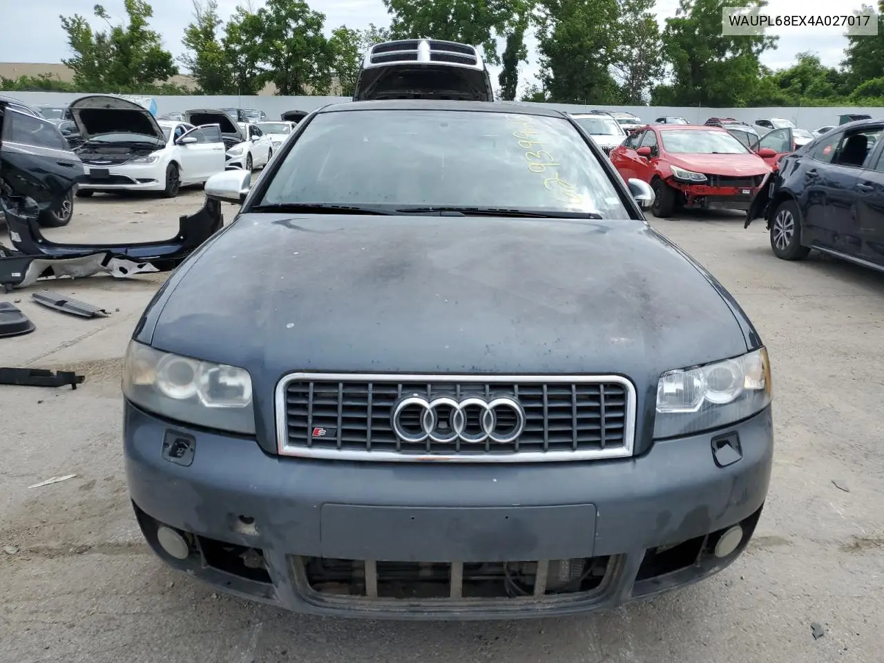 2004 Audi S4 VIN: WAUPL68EX4A027017 Lot: 62939925