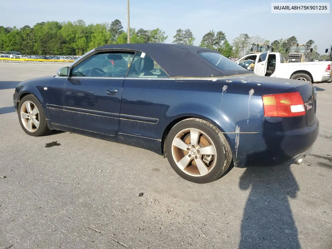 2005 Audi S4 Quattro Cabriolet VIN: WUARL48H75K901235 Lot: 53156915