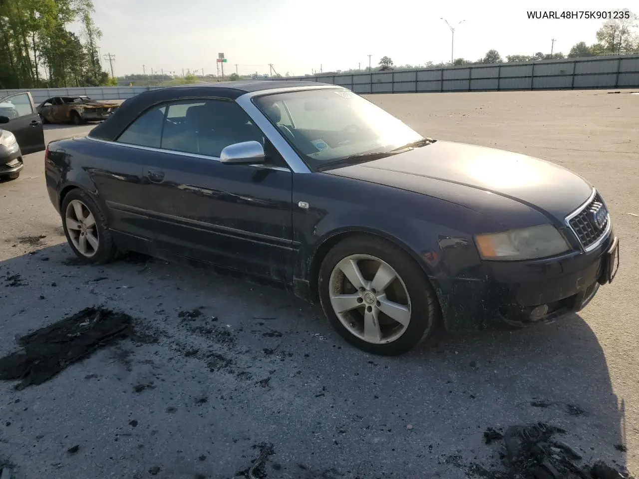 2005 Audi S4 Quattro Cabriolet VIN: WUARL48H75K901235 Lot: 53156915