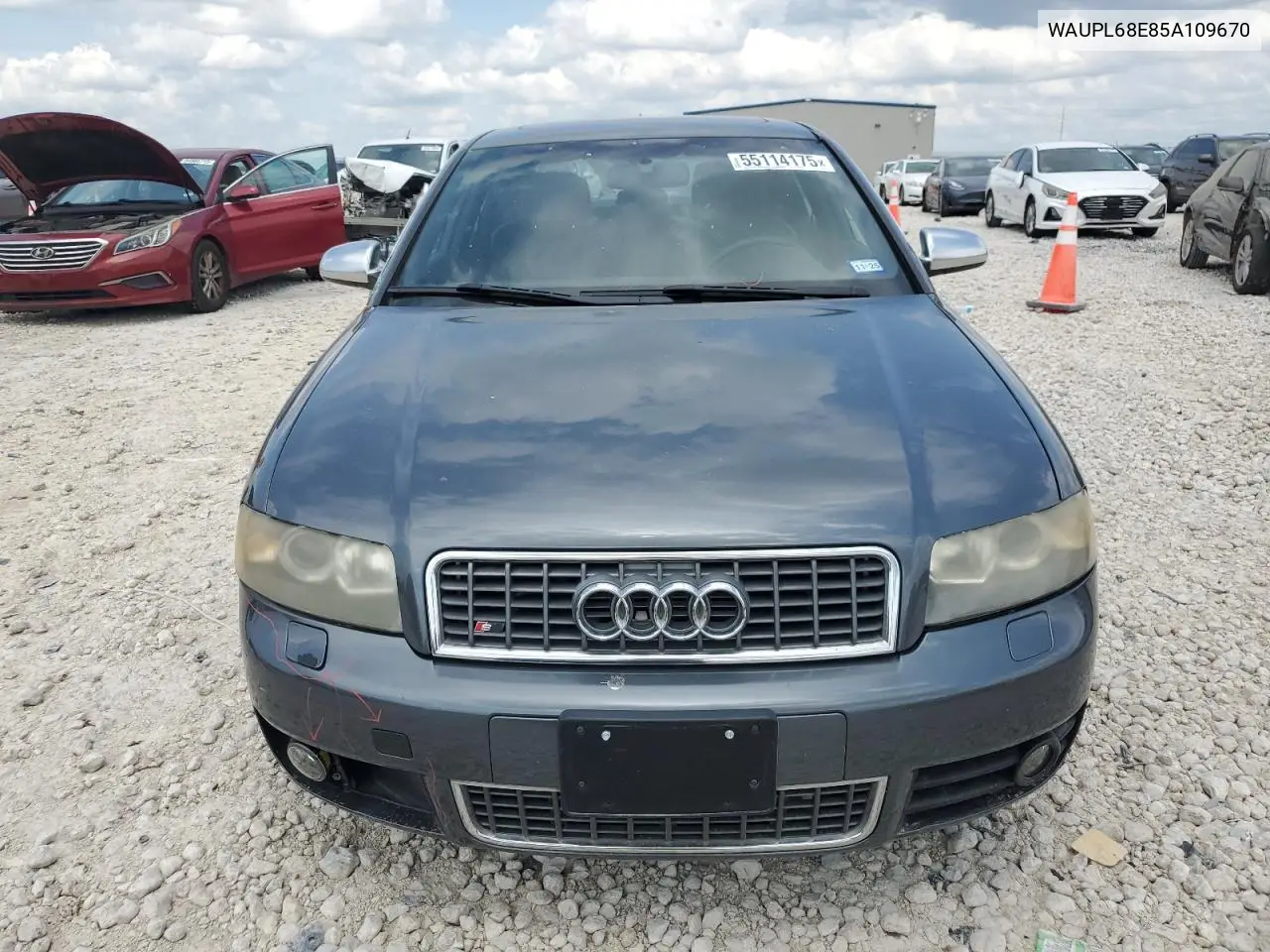 2005 Audi S4 VIN: WAUPL68E85A109670 Lot: 55114175