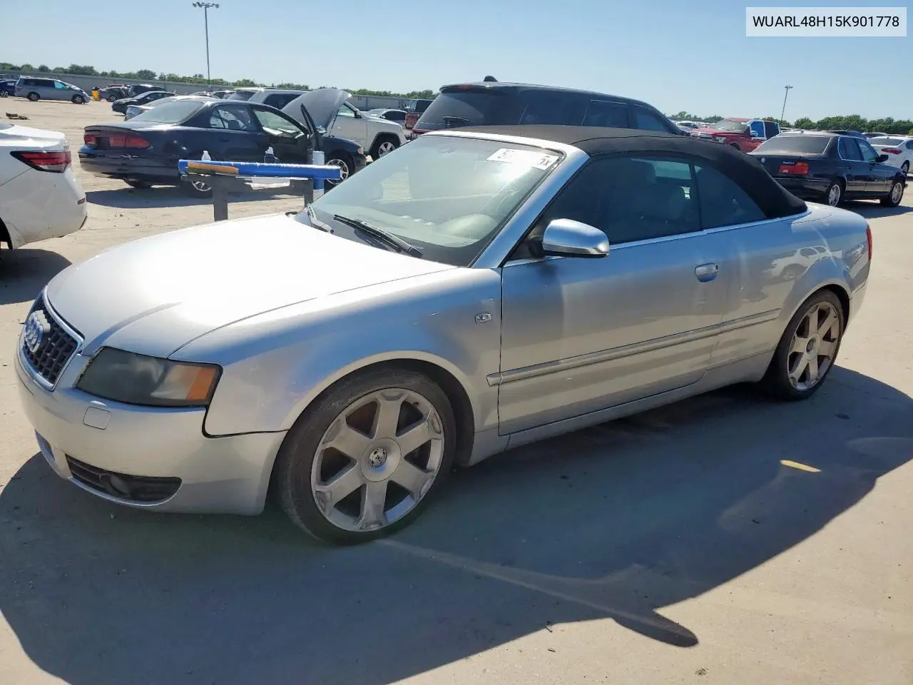2005 Audi S4 Quattro Cabriolet VIN: WUARL48H15K901778 Lot: 57889765