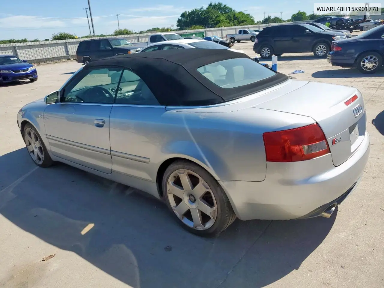 2005 Audi S4 Quattro Cabriolet VIN: WUARL48H15K901778 Lot: 57889765