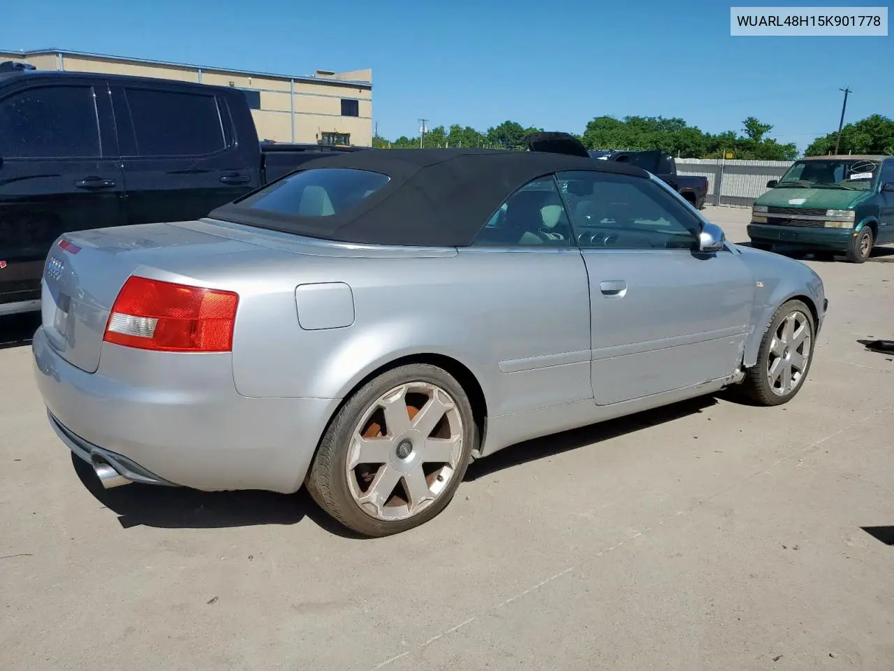 2005 Audi S4 Quattro Cabriolet VIN: WUARL48H15K901778 Lot: 57889765