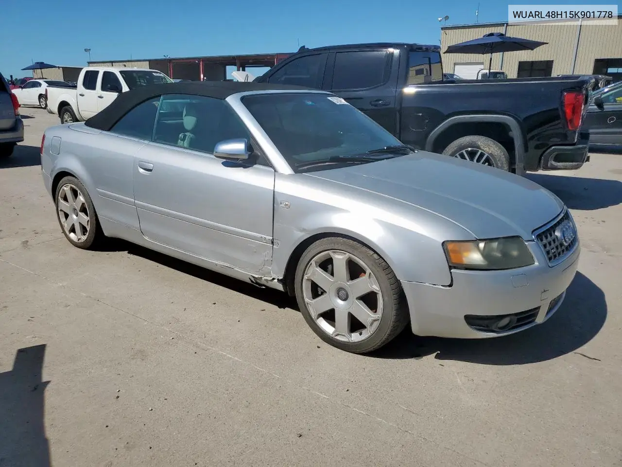 2005 Audi S4 Quattro Cabriolet VIN: WUARL48H15K901778 Lot: 57889765