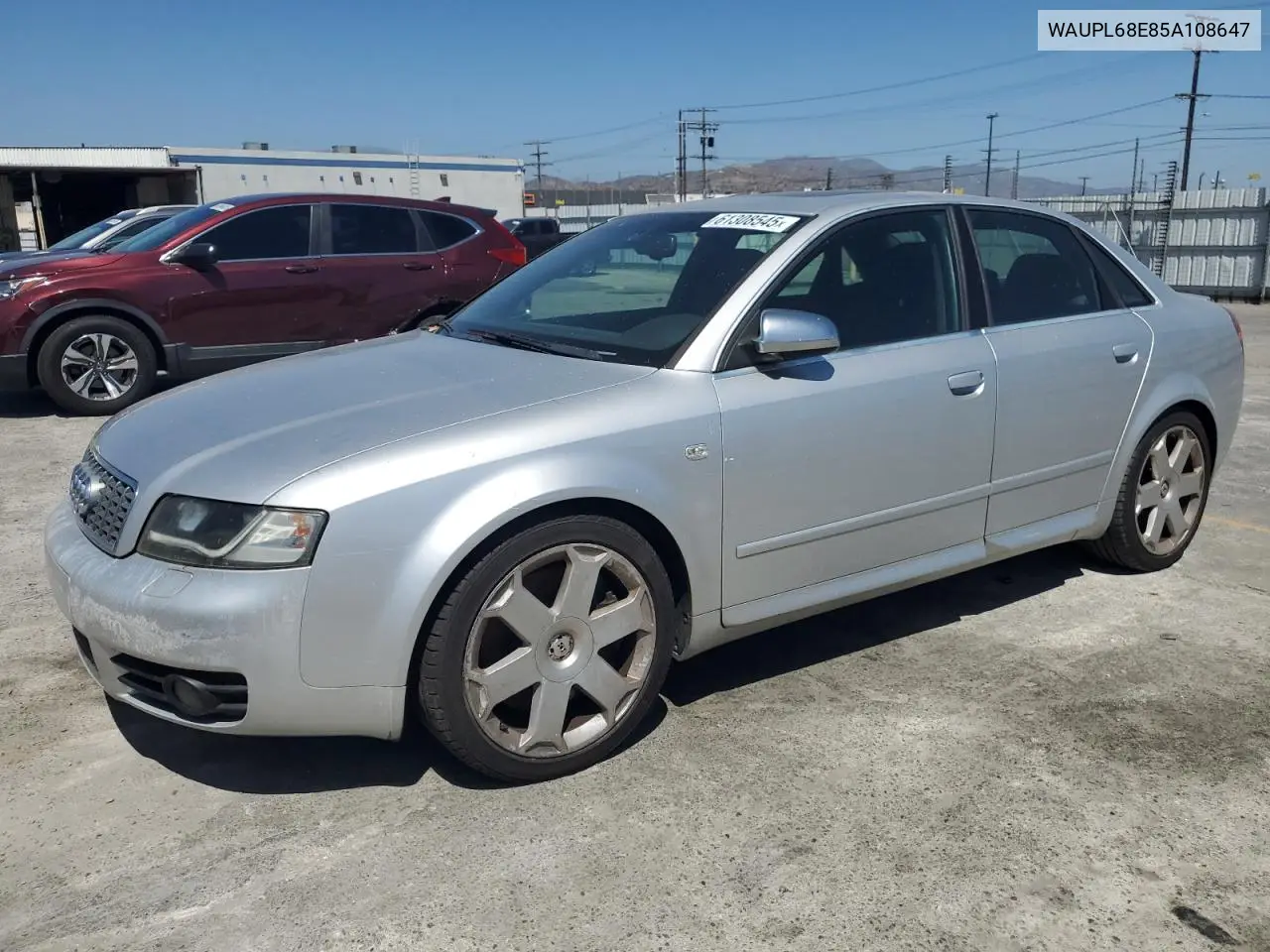 2005 Audi S4 VIN: WAUPL68E85A108647 Lot: 61308545
