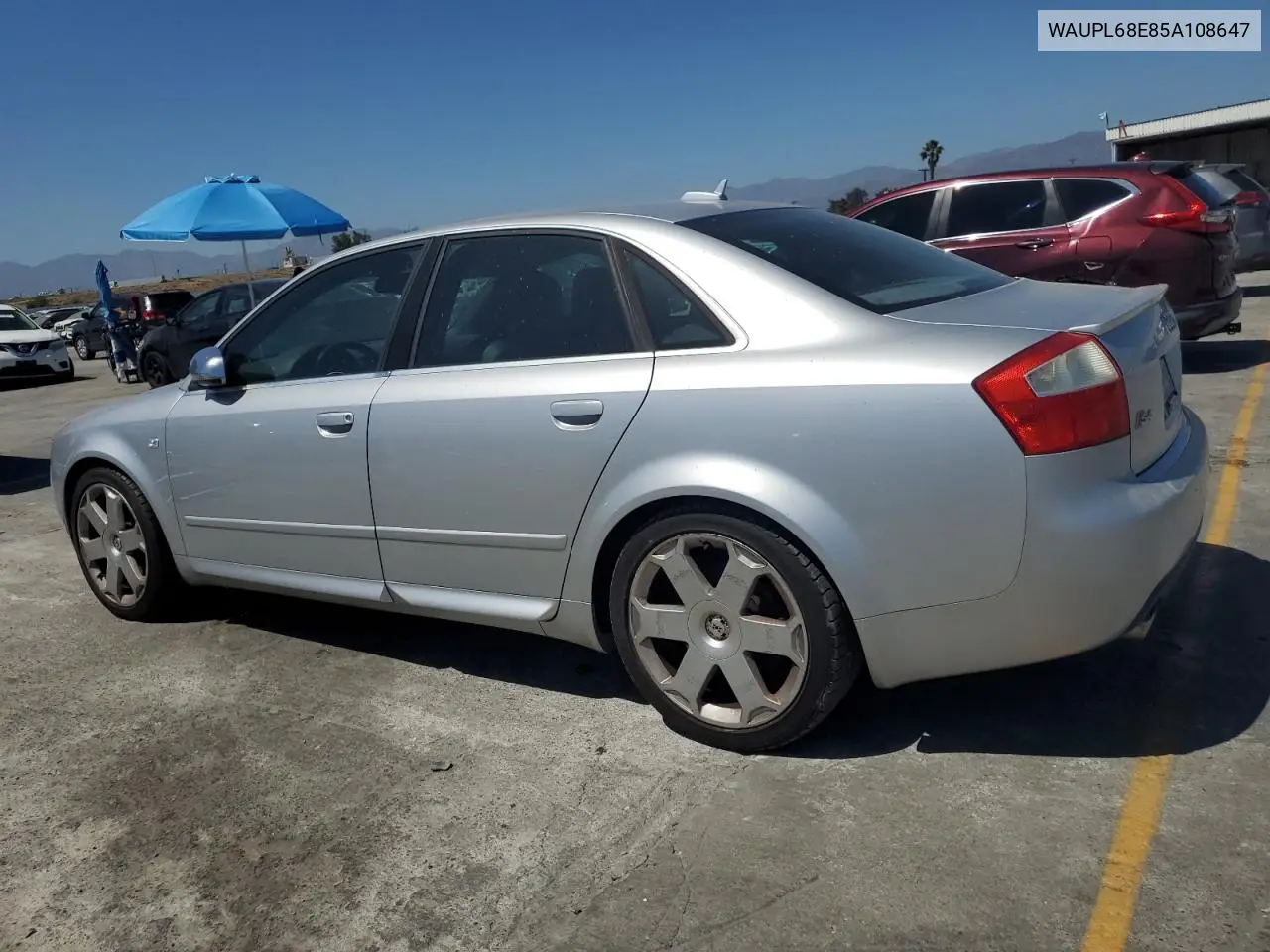 2005 Audi S4 VIN: WAUPL68E85A108647 Lot: 61308545