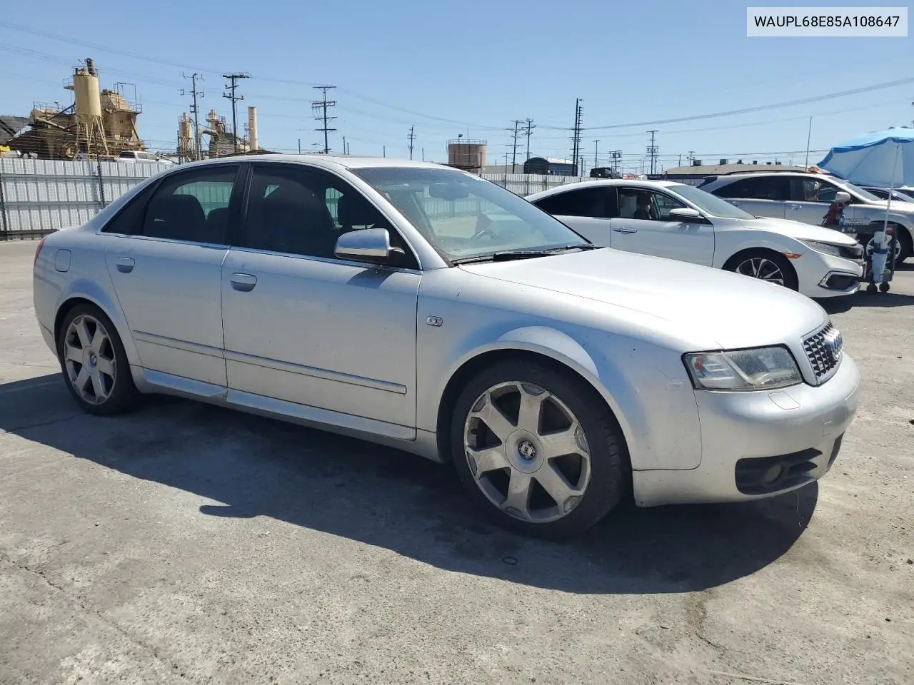 2005 Audi S4 VIN: WAUPL68E85A108647 Lot: 61308545