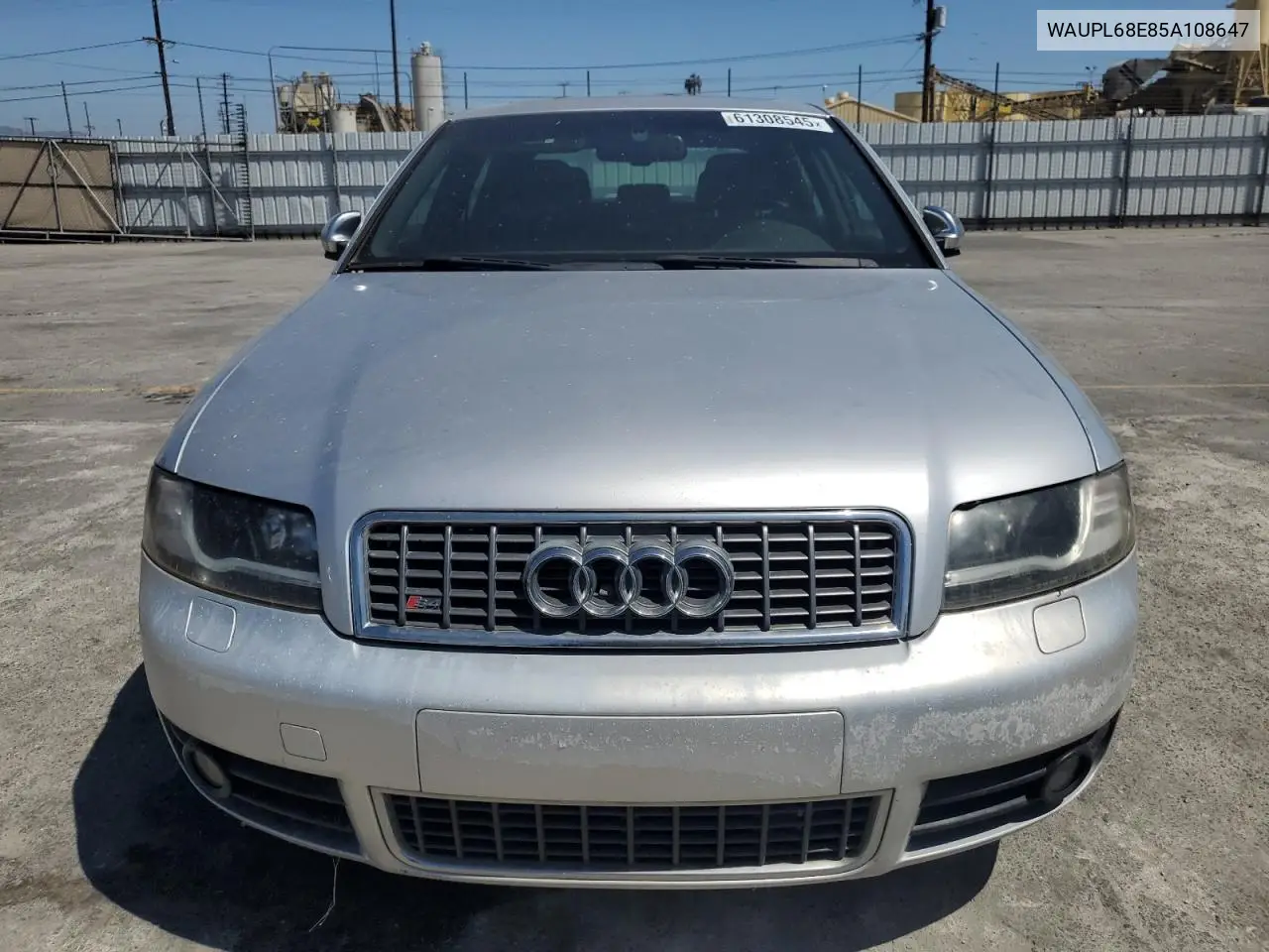 2005 Audi S4 VIN: WAUPL68E85A108647 Lot: 61308545