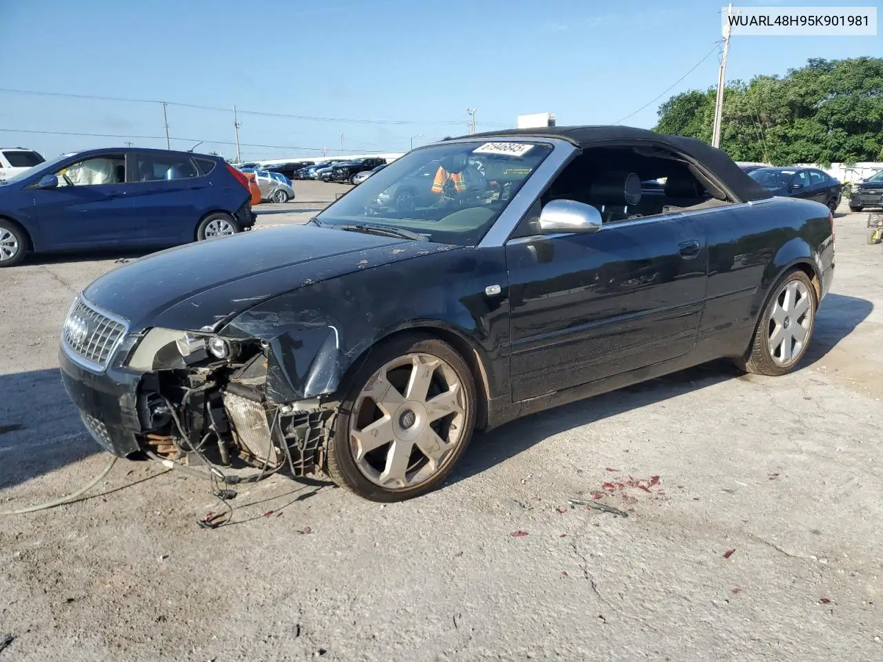2005 Audi S4 Quattro Cabriolet VIN: WUARL48H95K901981 Lot: 61946845
