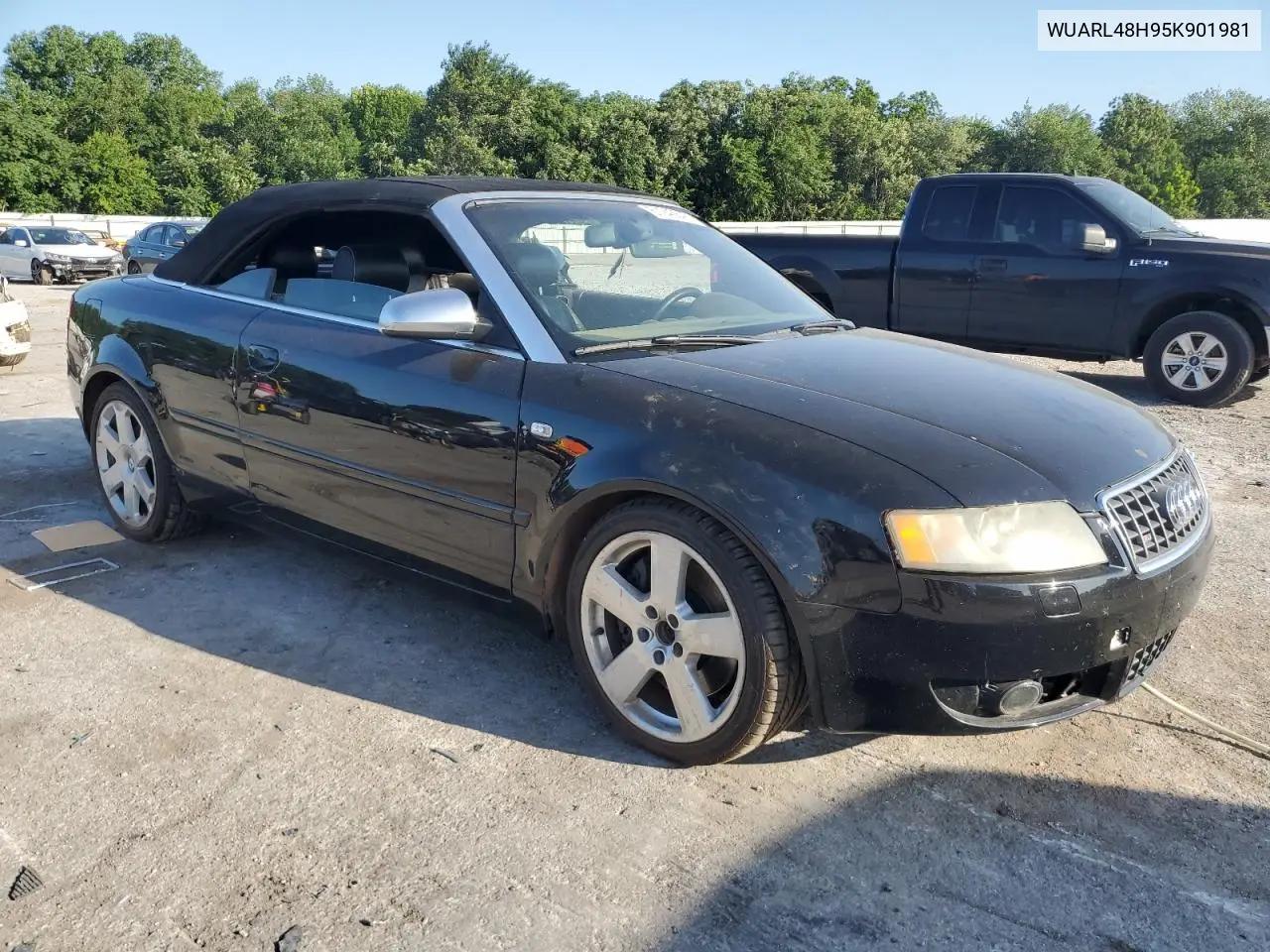 2005 Audi S4 Quattro Cabriolet VIN: WUARL48H95K901981 Lot: 61946845