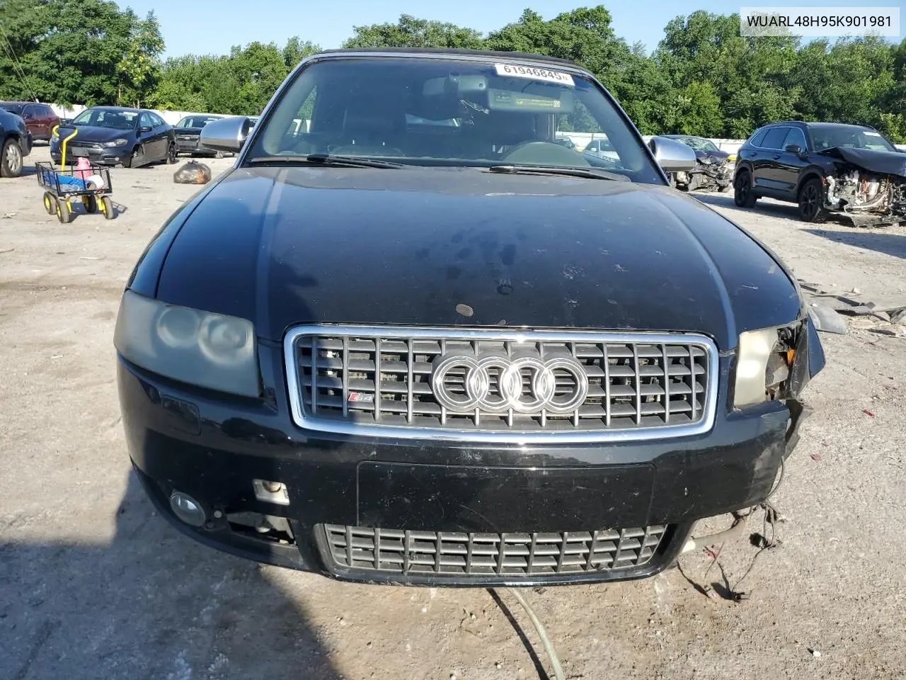 2005 Audi S4 Quattro Cabriolet VIN: WUARL48H95K901981 Lot: 61946845