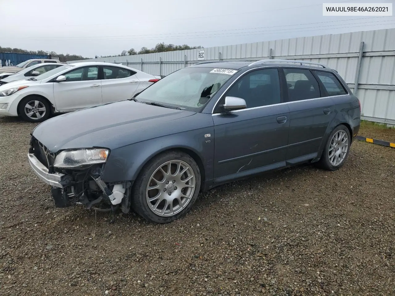 2006 Audi S4 Avant Quattro VIN: WAUUL98E46A262021 Lot: 49839715