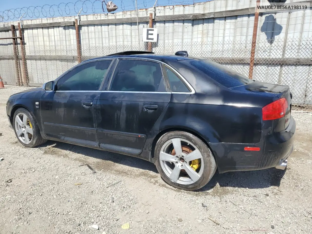 2006 Audi S4 Quattro VIN: WAUGL78E56A198119 Lot: 57002215