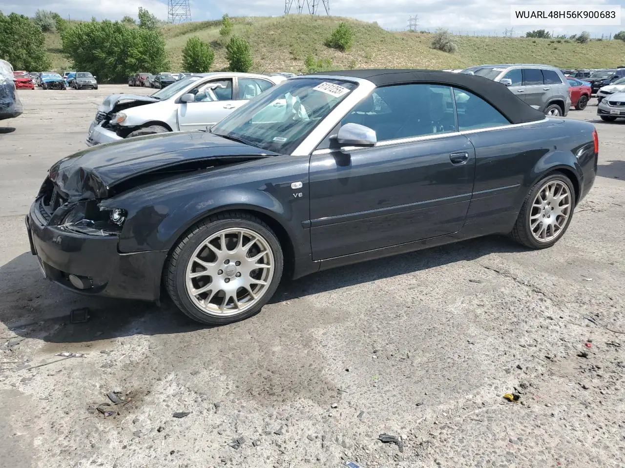 2006 Audi S4 Quattro Cabriolet VIN: WUARL48H56K900683 Lot: 61131255