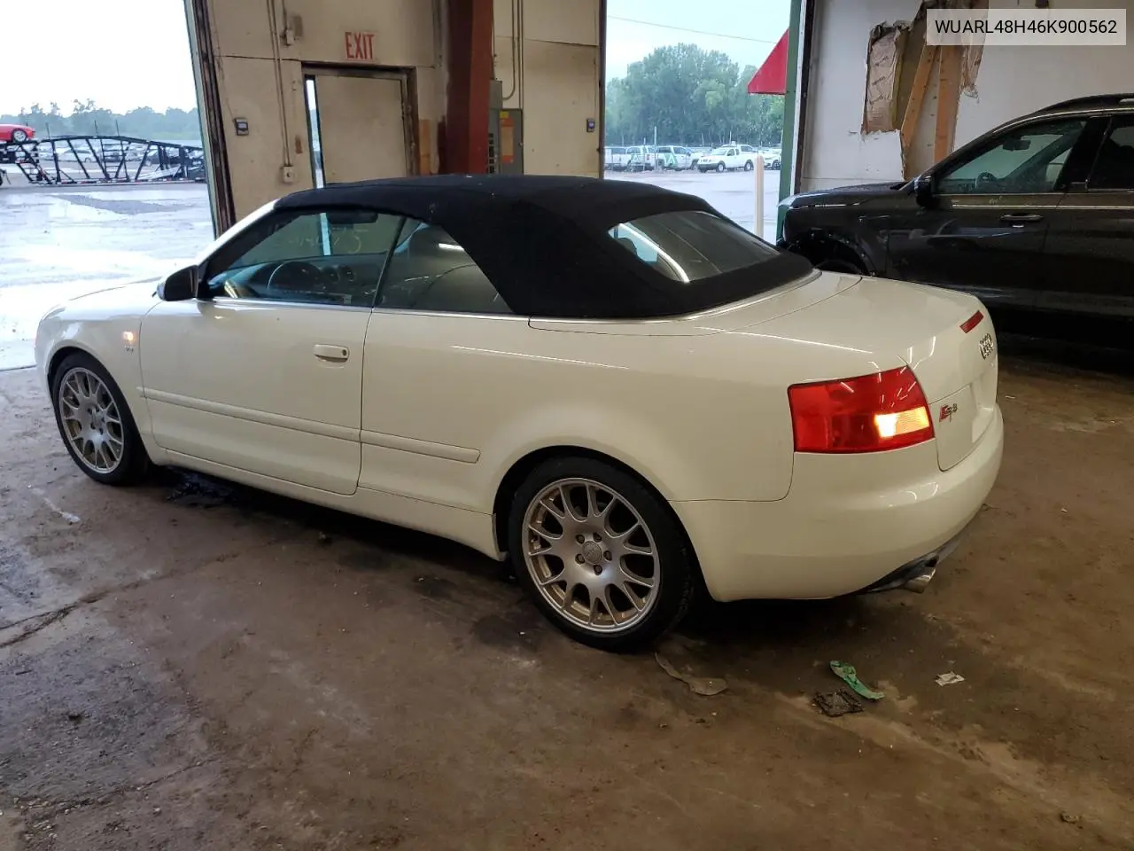 2006 Audi S4 Quattro Cabriolet VIN: WUARL48H46K900562 Lot: 61214075
