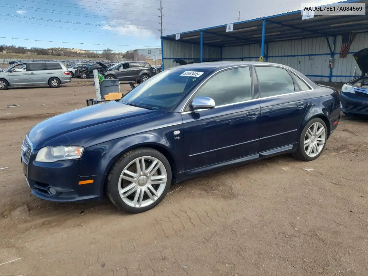 2007 Audi New S4 Quattro VIN: WAUGL78E17A084569 Lot: 50962445