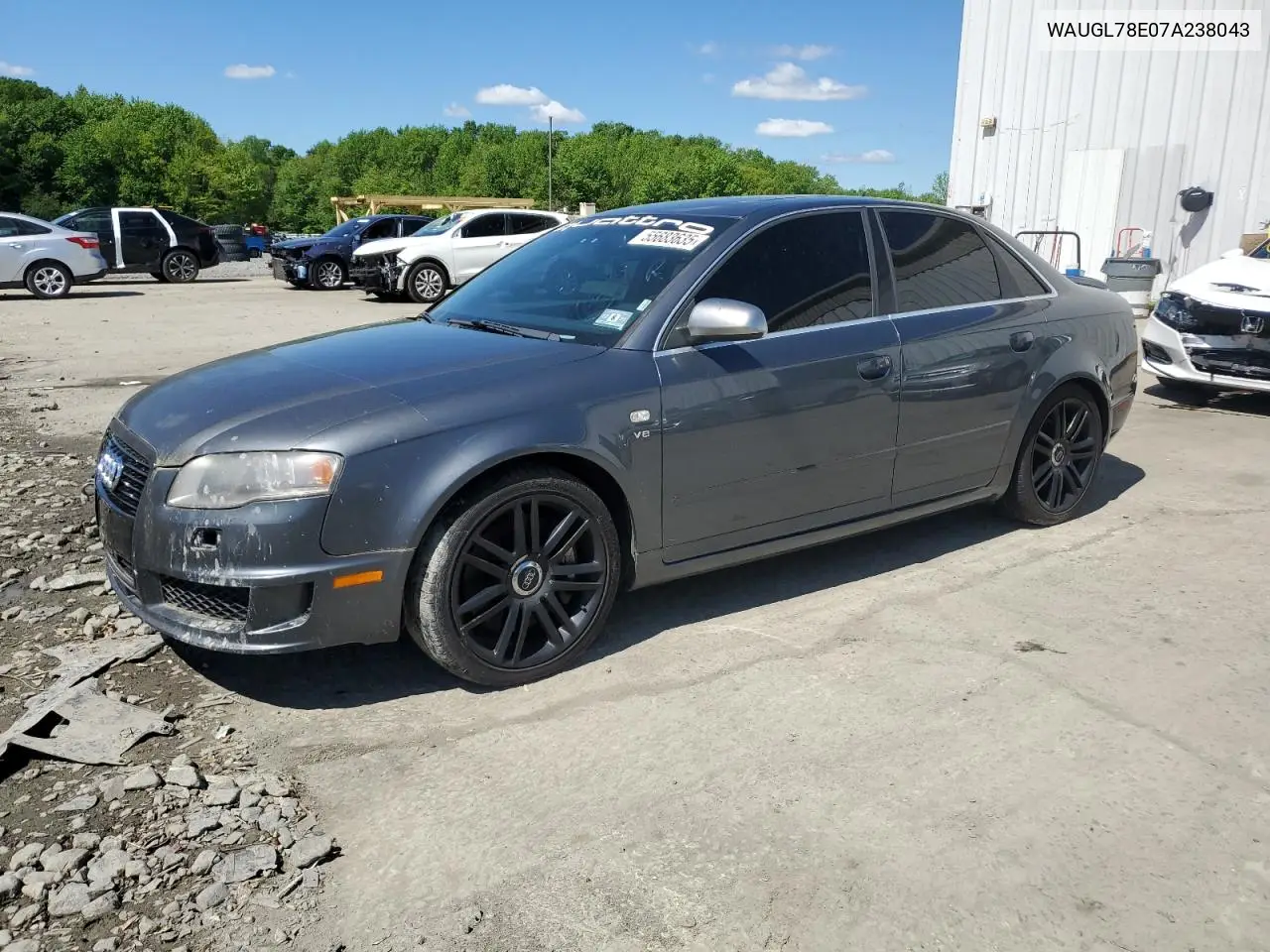 2007 Audi New S4 Quattro VIN: WAUGL78E07A238043 Lot: 55683635