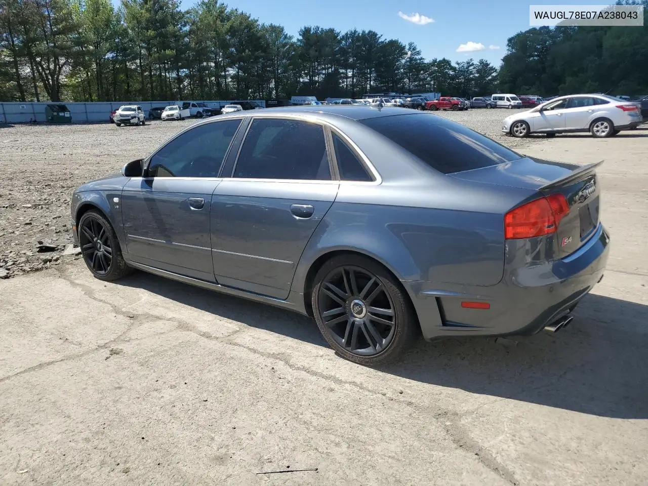 2007 Audi New S4 Quattro VIN: WAUGL78E07A238043 Lot: 55683635