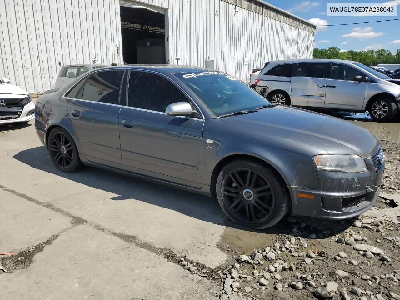 2007 Audi New S4 Quattro VIN: WAUGL78E07A238043 Lot: 55683635