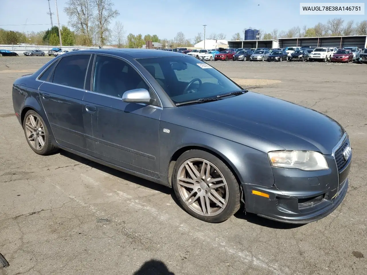 2008 Audi S4 Quattro VIN: WAUGL78E38A146751 Lot: 51804365