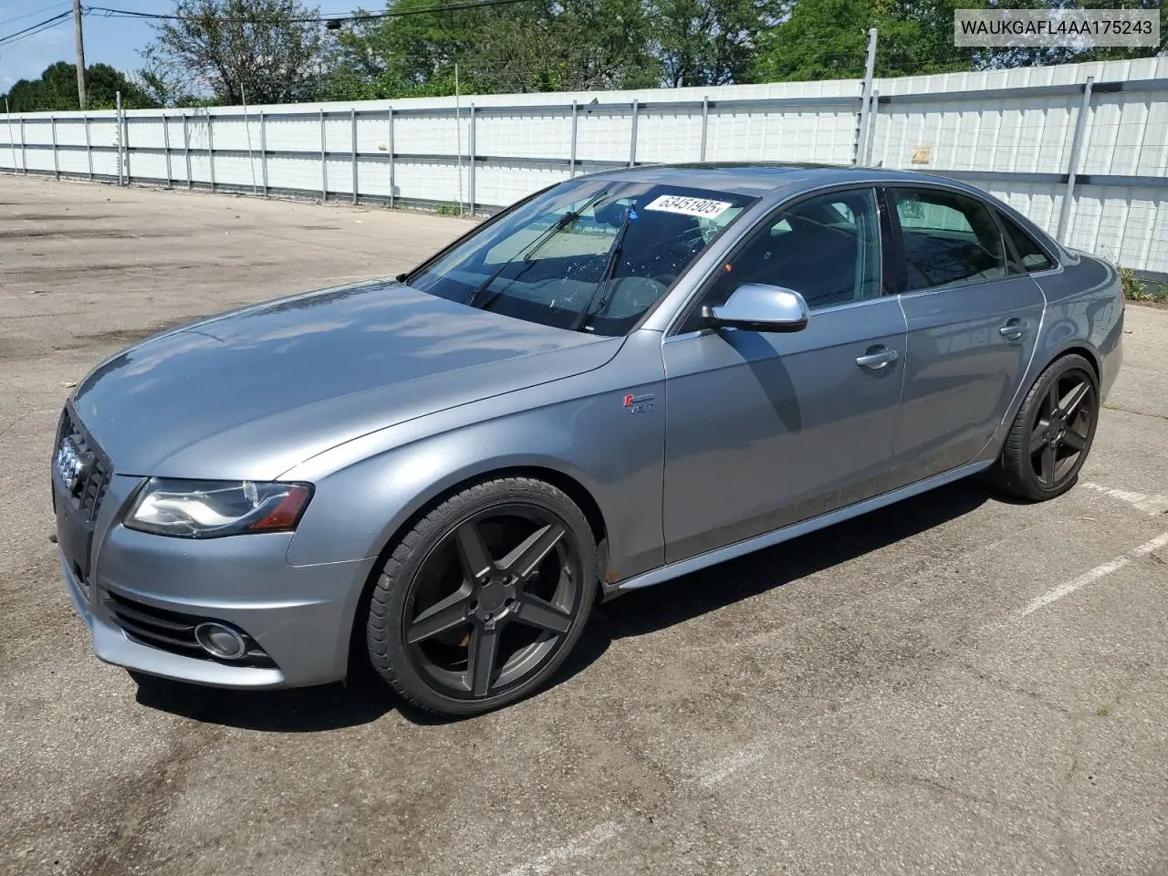 2010 Audi S4 Prestige VIN: WAUKGAFL4AA175243 Lot: 63451905