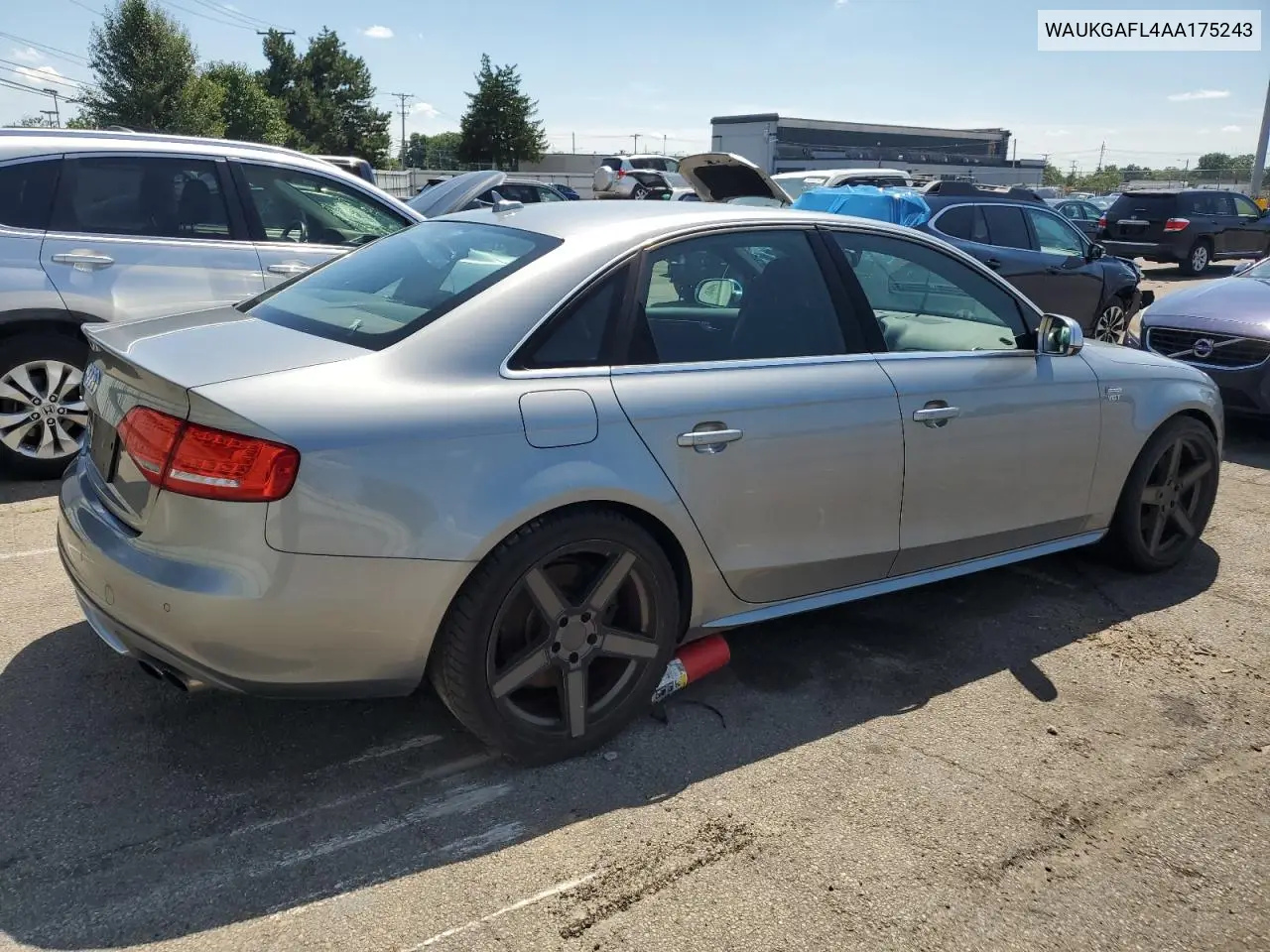 2010 Audi S4 Prestige VIN: WAUKGAFL4AA175243 Lot: 63451905