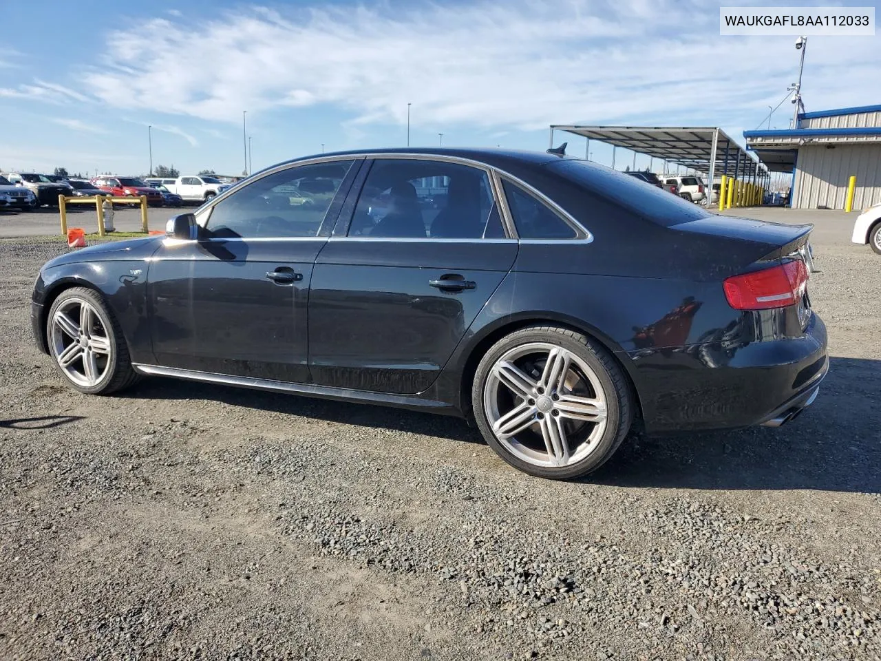 2010 Audi S4 Prestige VIN: WAUKGAFL8AA112033 Lot: 87231944