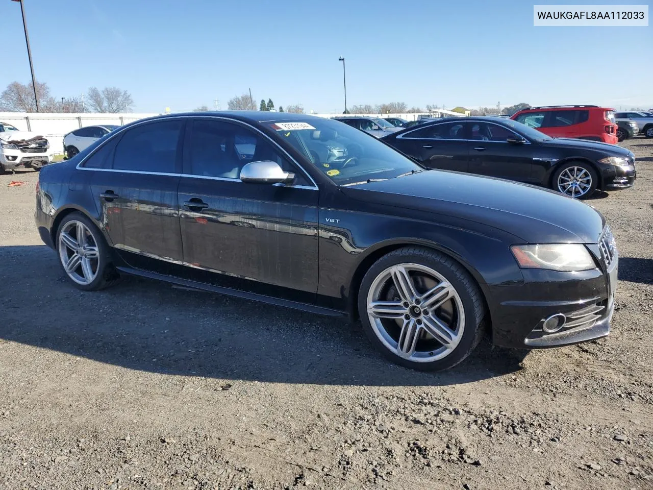 2010 Audi S4 Prestige VIN: WAUKGAFL8AA112033 Lot: 87231944
