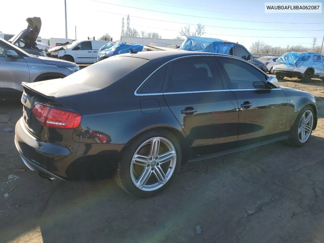 2011 Audi S4 Premium Plus VIN: WAUBGAFL8BA062087 Lot: 41582855