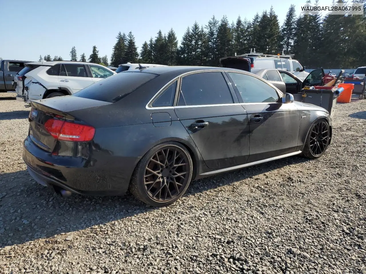 2011 Audi S4 Premium Plus VIN: WAUBGAFL2BA067995 Lot: 55528995