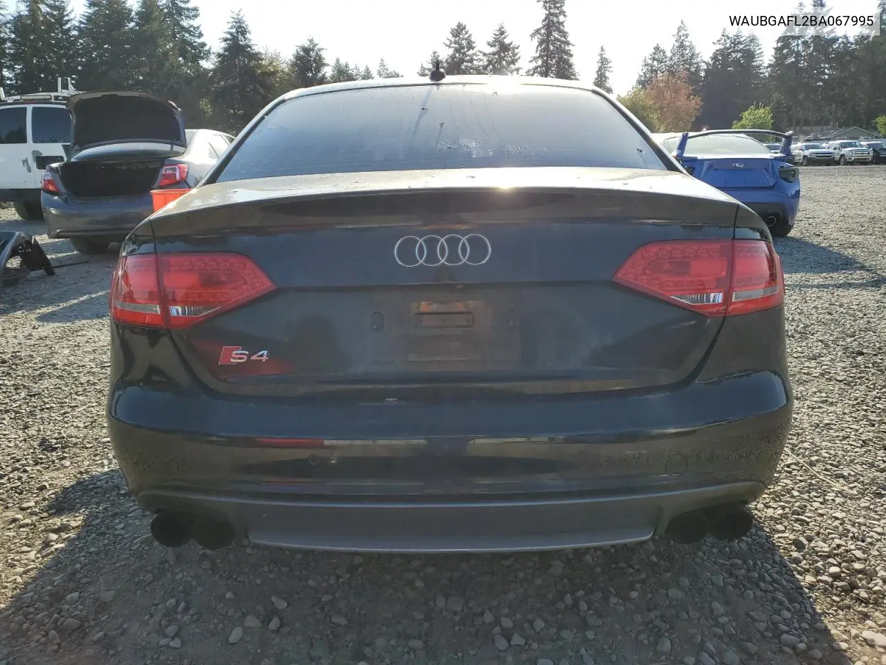 2011 Audi S4 Premium Plus VIN: WAUBGAFL2BA067995 Lot: 55528995