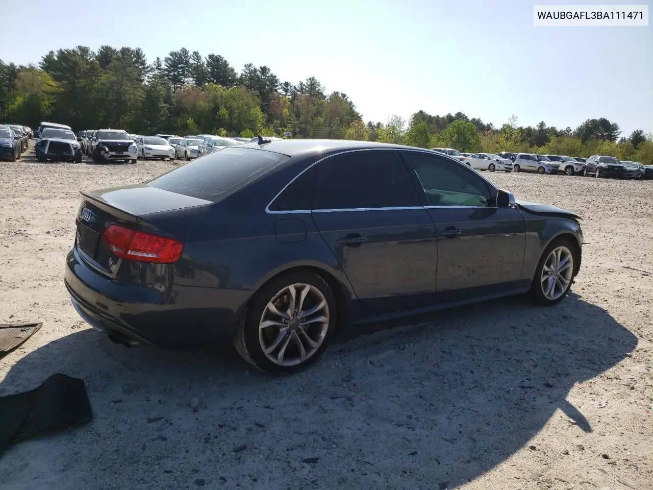 2011 Audi S4 Premium Plus VIN: WAUBGAFL3BA111471 Lot: 56199345