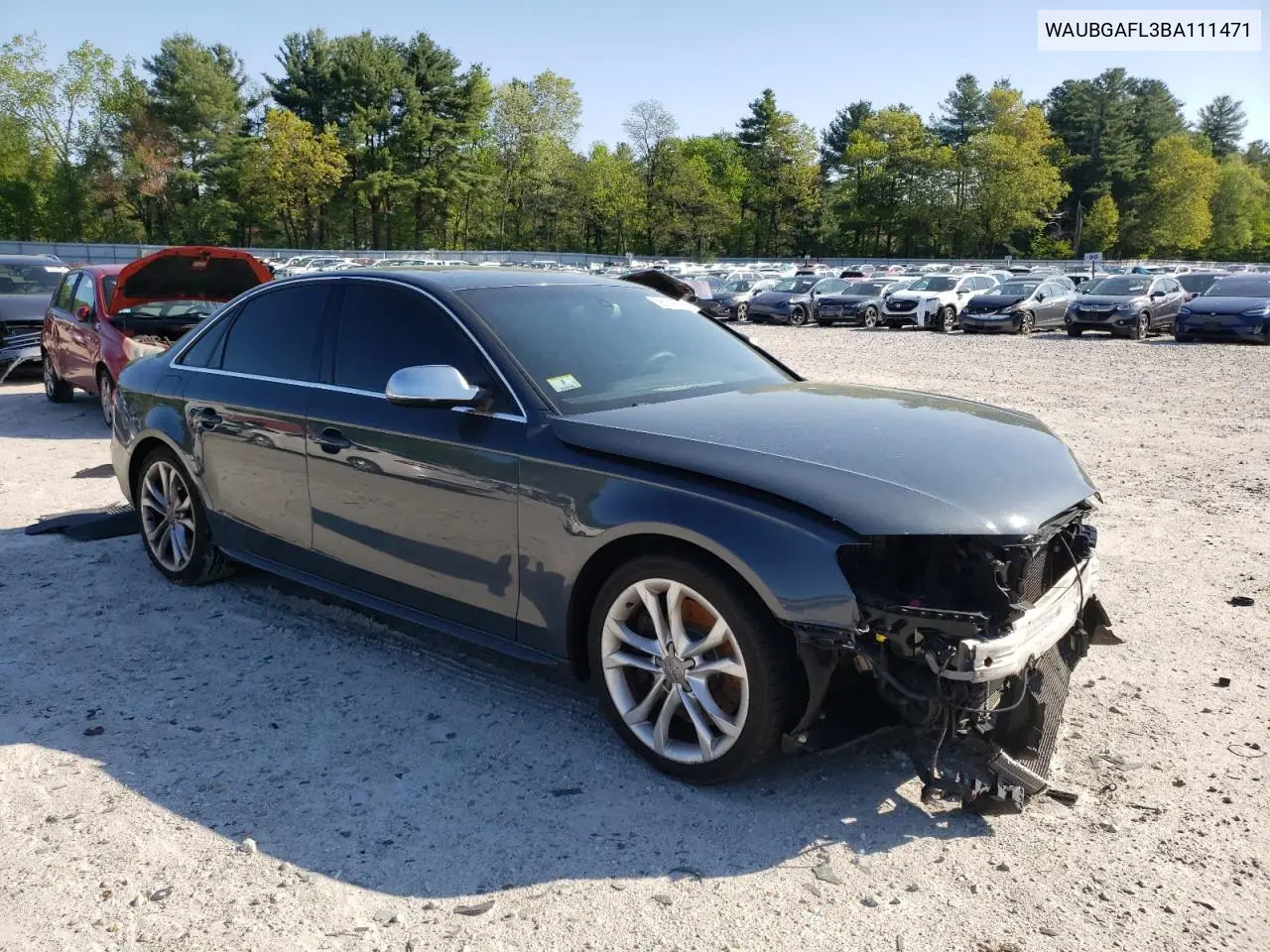 2011 Audi S4 Premium Plus VIN: WAUBGAFL3BA111471 Lot: 56199345